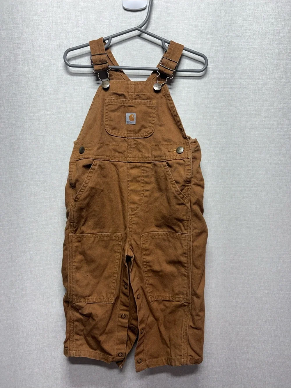 Carhartt Tan Brown Duck Carpenter Overalls